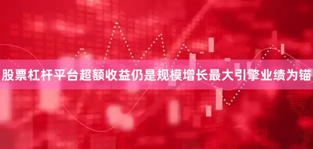 股票杠杆平台超额收益仍是规模增长最大引擎业绩为锚
